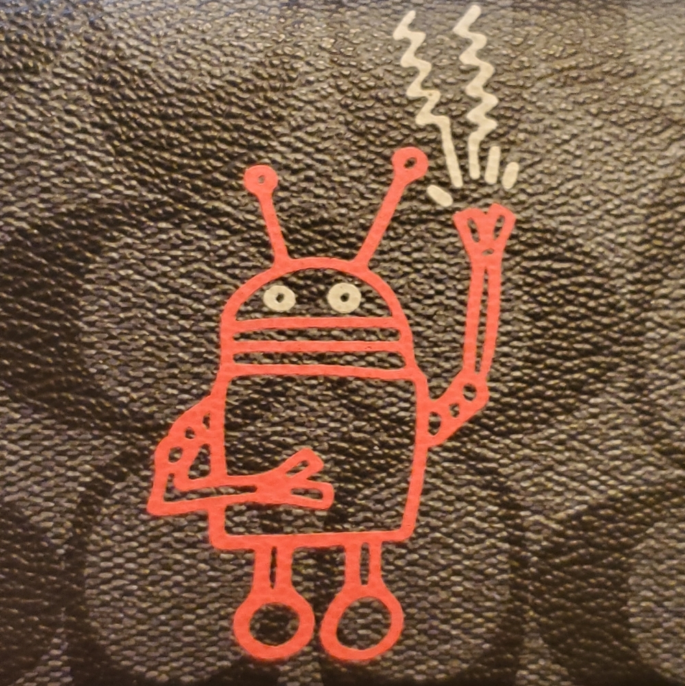 Coach X Keith Haring Limited Edition Collaboration Black Signature Wallet - Picture 5 of 13